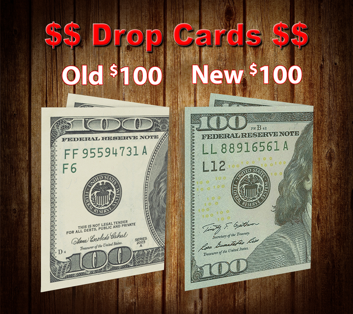 $100 Drop Cards (Design Your Own)