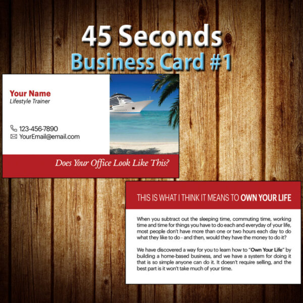 45 Seconds Business Card #1