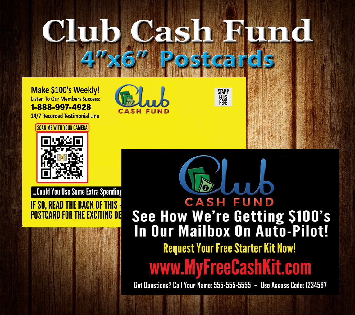 Club Cash Fund Postcard #1