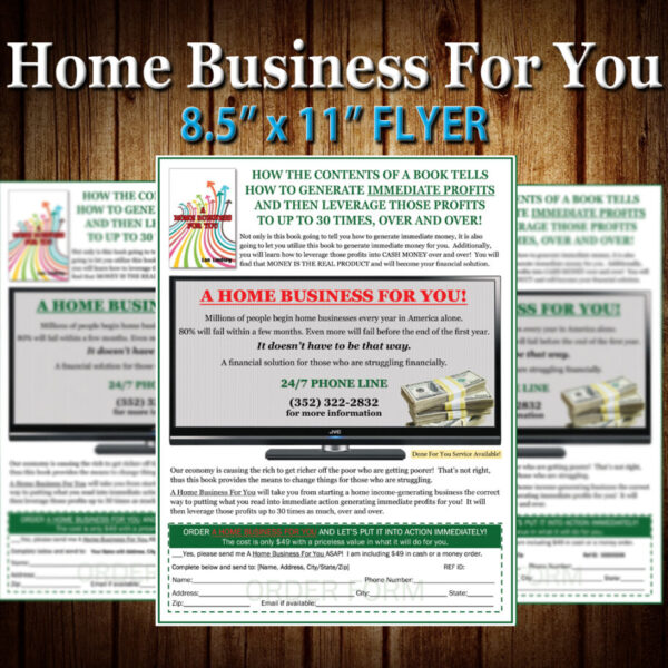 Home Business For You 8.5" x 11" Flyer #1
