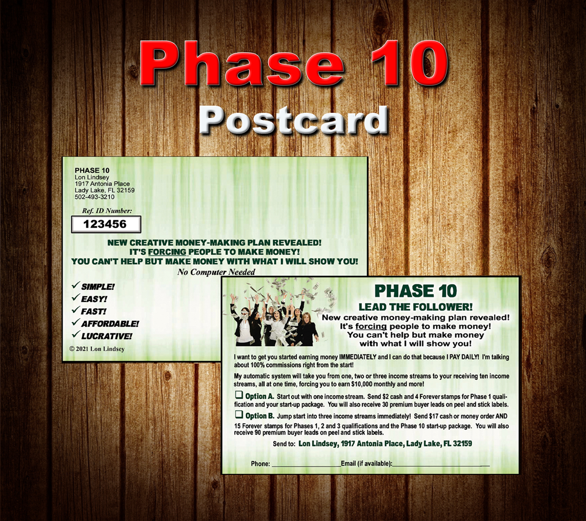Phase 10 Postcard
