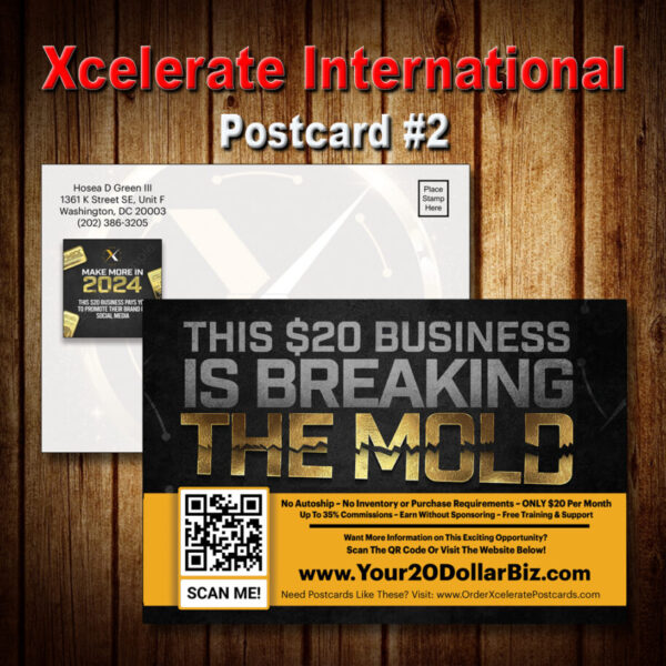 Xcelerate International Postcard #2
