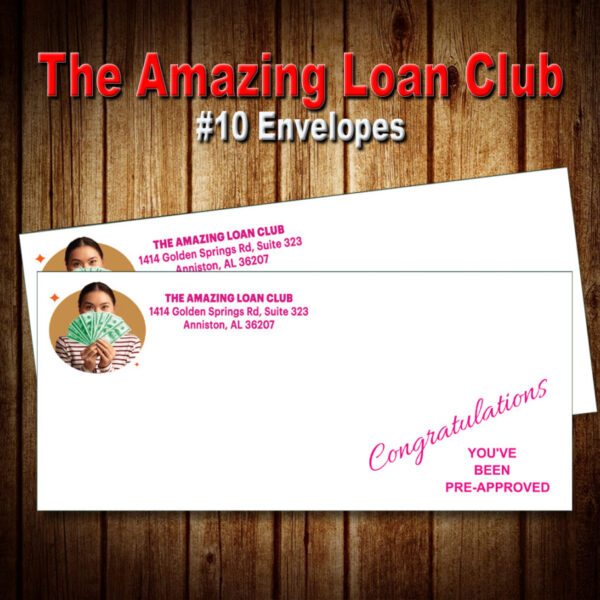 The Amazing Loan Club #10 Envelopes