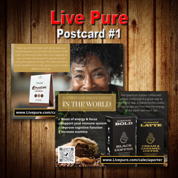 Live Pure Postcard