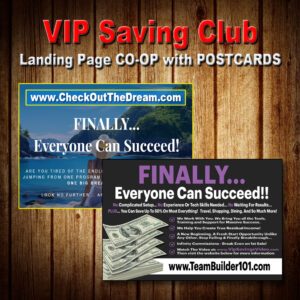 VIP Landing Page Rotator Co-op with Postcards