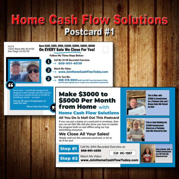 Home Cash Flow Solutions Postcard #1