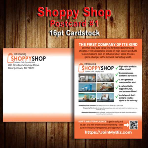 Shoppy Shop Postcard #1