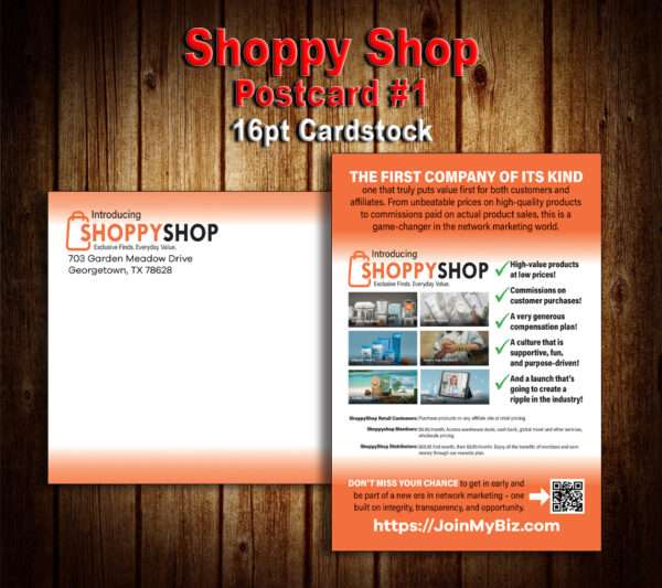 Shoppy Shop Postcard #1