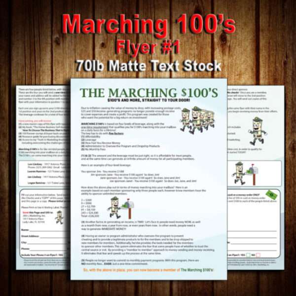 Marching 100's Flyer #1