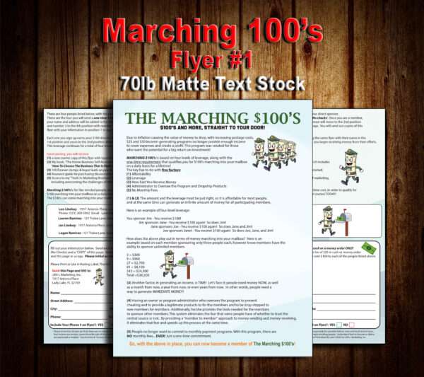 Marching 100's Flyer #1
