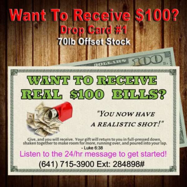 Want To Receive $100 Drop Card #1