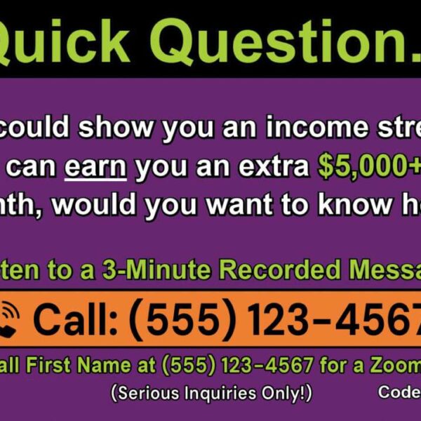 Quick Question Sizzle Cards (Purple - 4.25"x3")