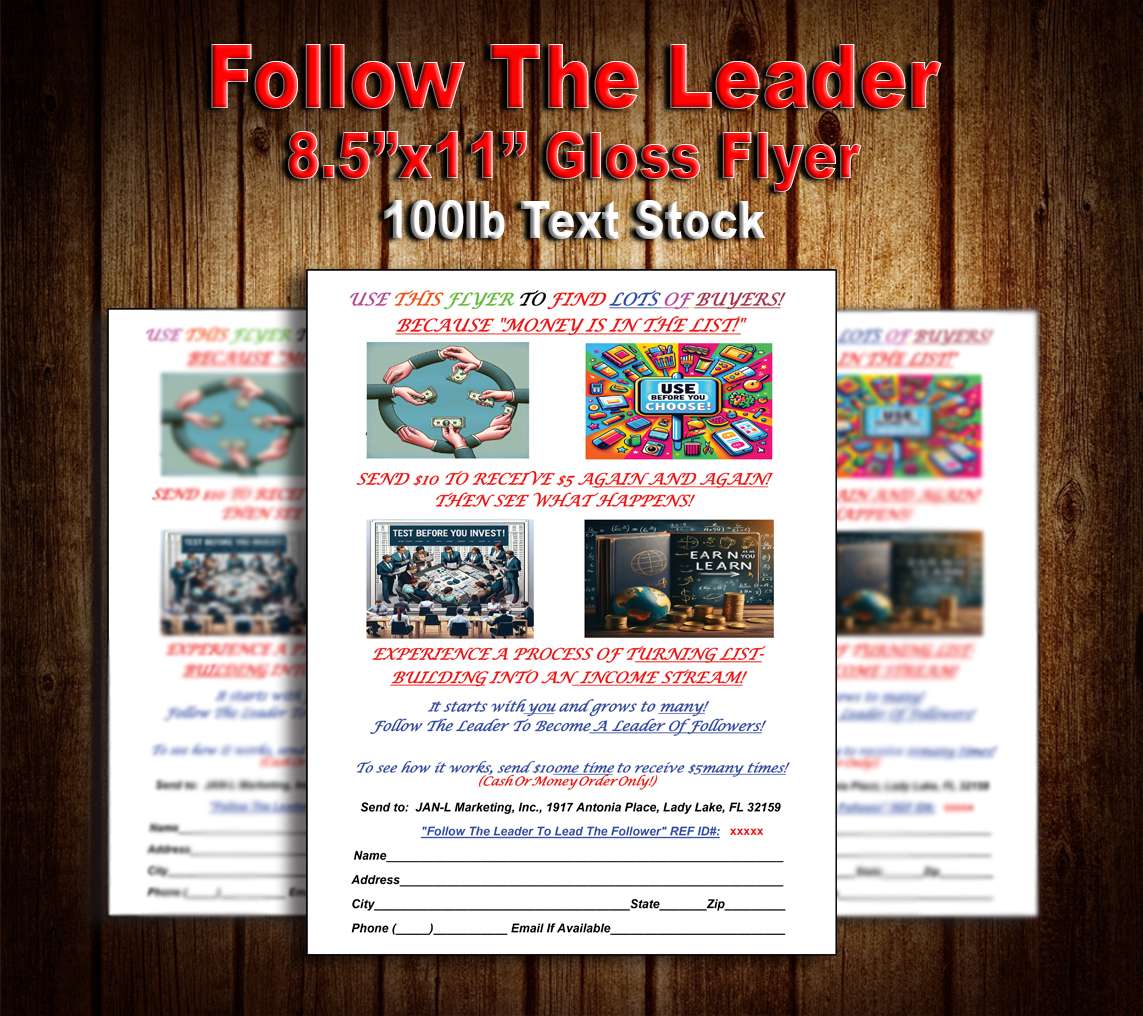 Follow The Leader Flyer