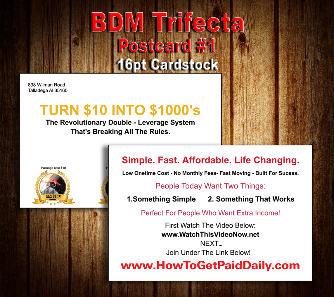 BDM Trifecta Postcard #1