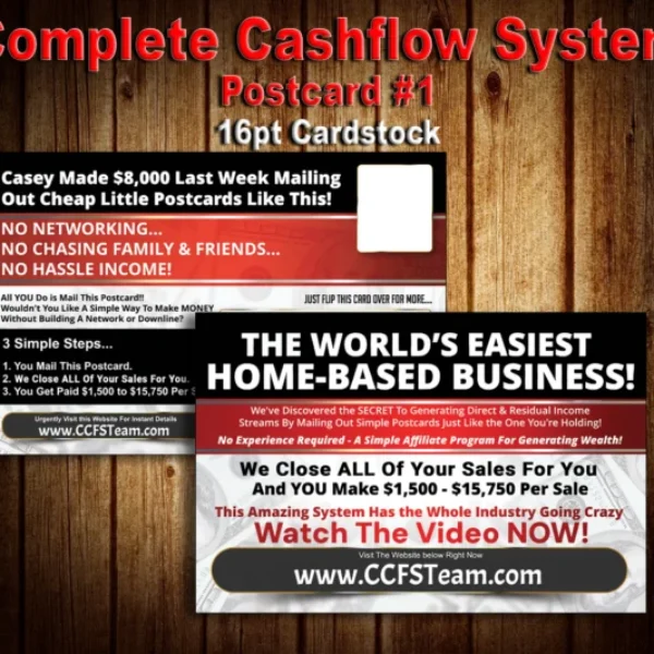 Complete Cashflow System Postcard