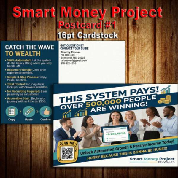 Smart Money Project Postcard